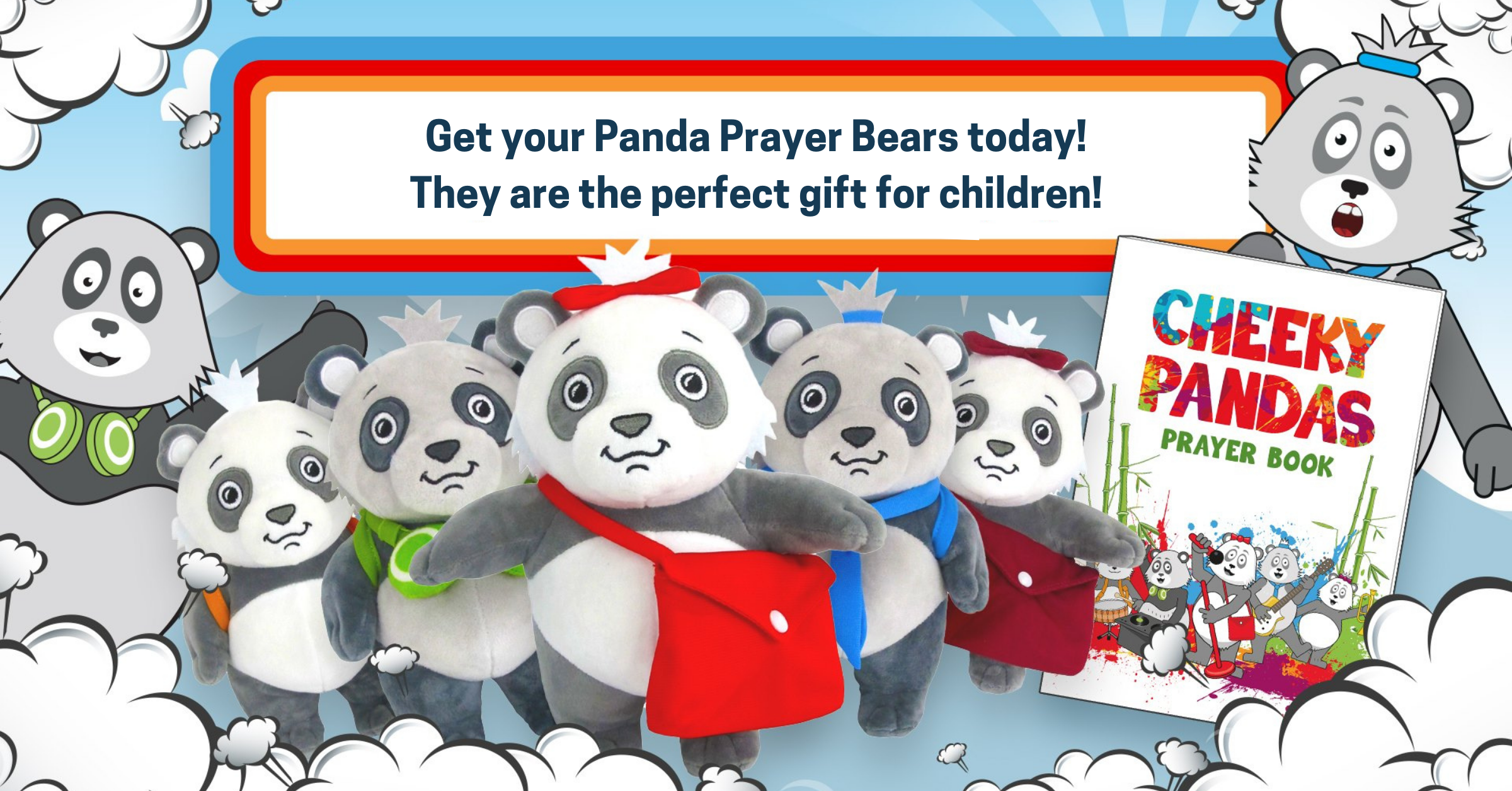 パンダの祈りのクマと祈りの小冊子